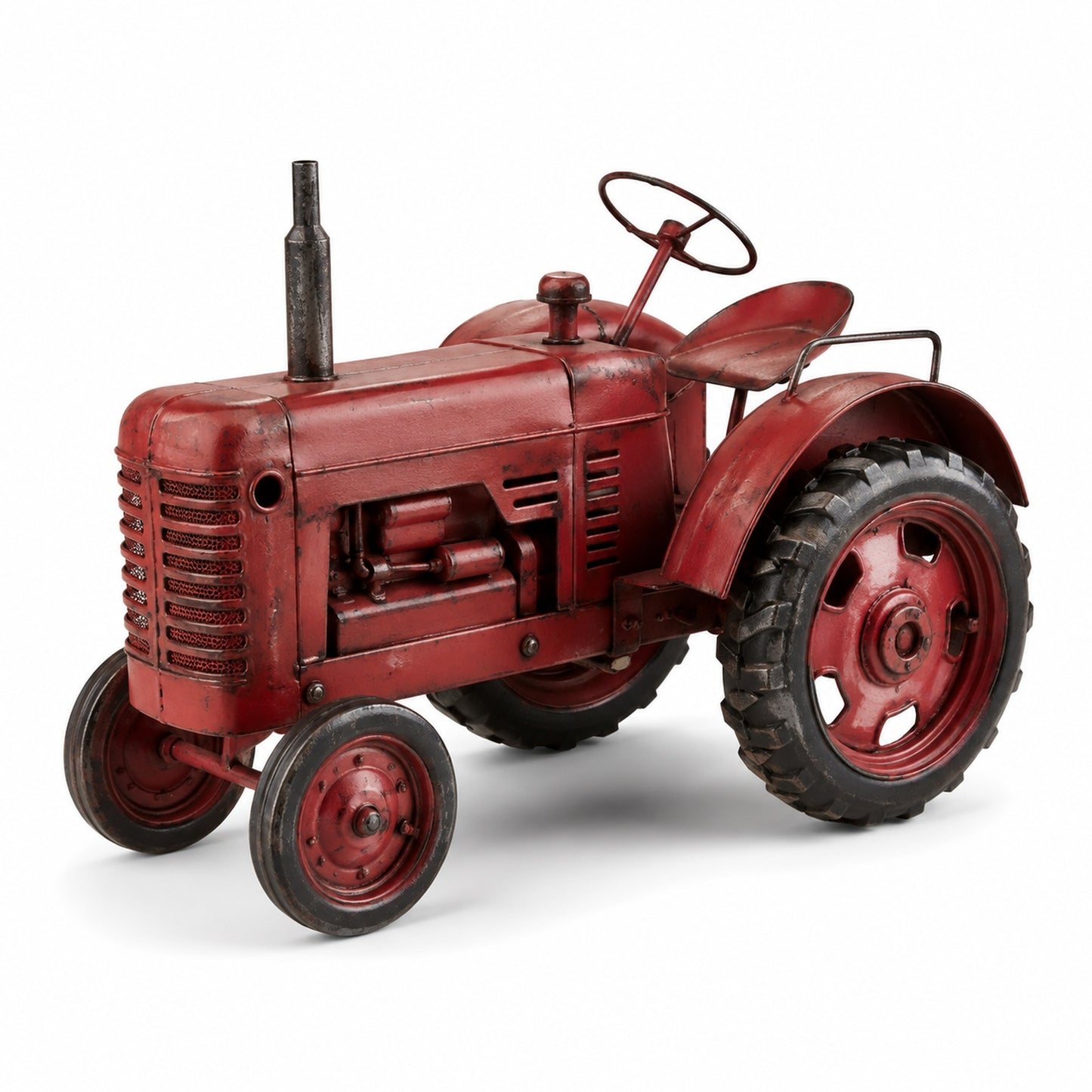 Vintage Transport - Metal Tractor (Red)